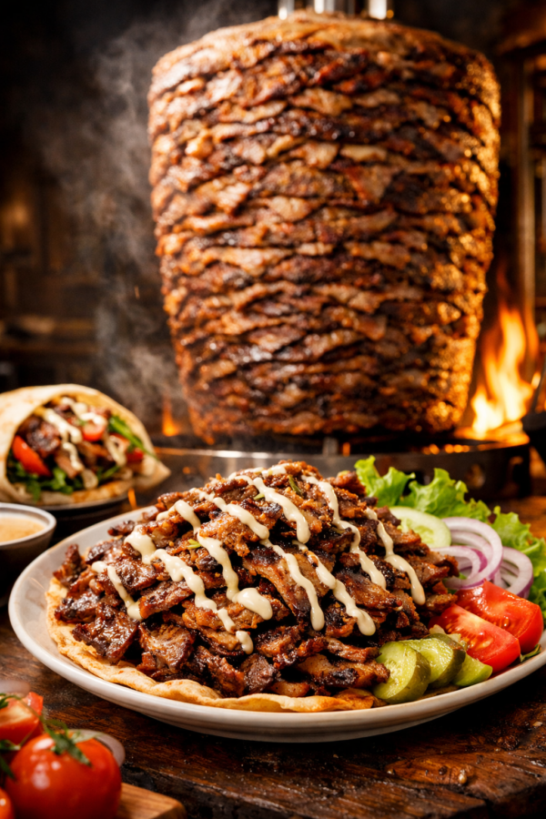 شاورما لحم Meat shawarma