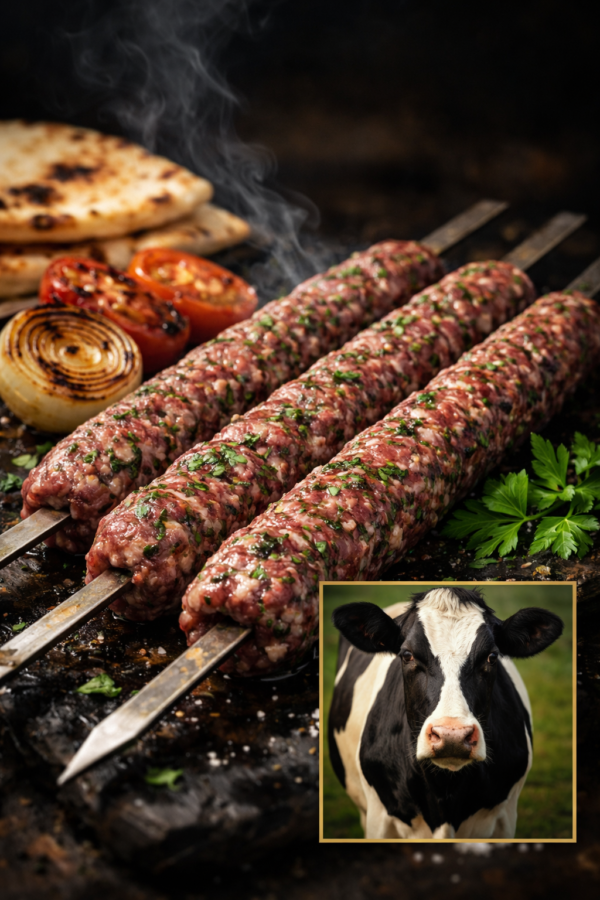 كباب لحم بقر كباب لحم ( خاروف , بقر ) 2 وصفة